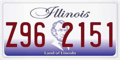 IL license plate Z962151