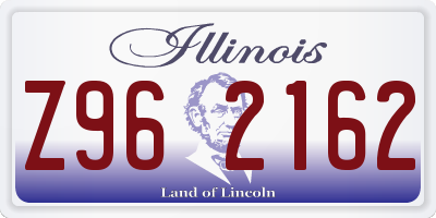 IL license plate Z962162