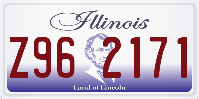 IL license plate Z962171