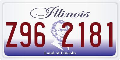 IL license plate Z962181