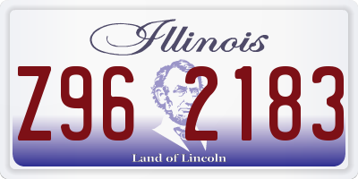 IL license plate Z962183