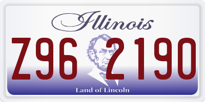 IL license plate Z962190