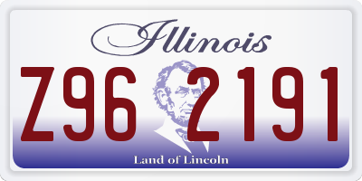 IL license plate Z962191