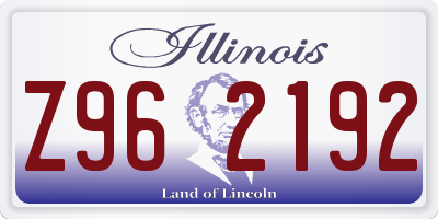 IL license plate Z962192