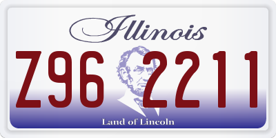 IL license plate Z962211