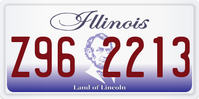 IL license plate Z962213