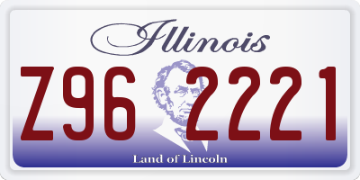 IL license plate Z962221