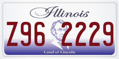 IL license plate Z962229