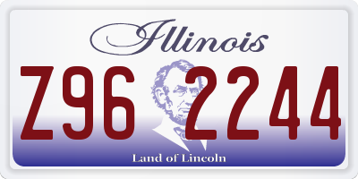 IL license plate Z962244