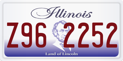 IL license plate Z962252