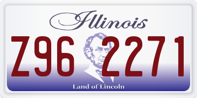 IL license plate Z962271