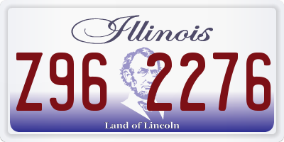 IL license plate Z962276