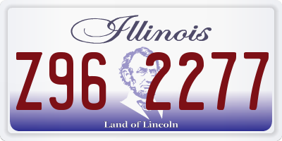 IL license plate Z962277