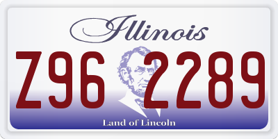 IL license plate Z962289
