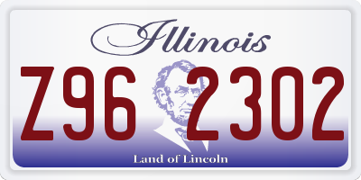 IL license plate Z962302