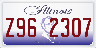IL license plate Z962307