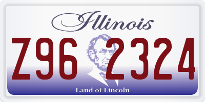 IL license plate Z962324