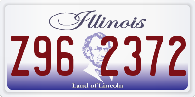 IL license plate Z962372