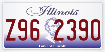 IL license plate Z962390