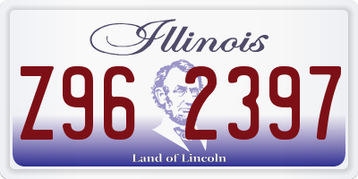 IL license plate Z962397
