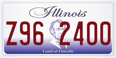 IL license plate Z962400