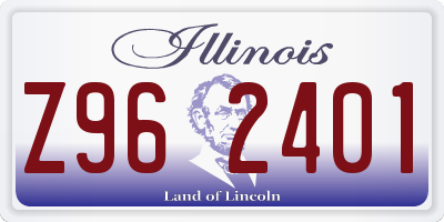 IL license plate Z962401