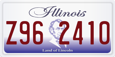 IL license plate Z962410