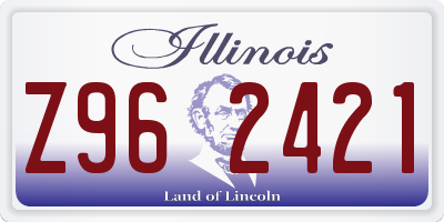 IL license plate Z962421
