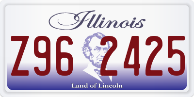 IL license plate Z962425