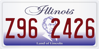IL license plate Z962426