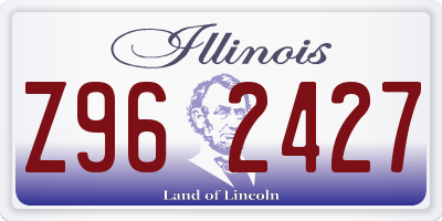 IL license plate Z962427