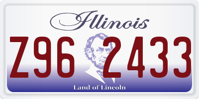 IL license plate Z962433