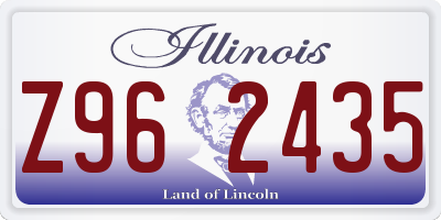 IL license plate Z962435