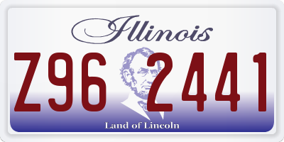IL license plate Z962441