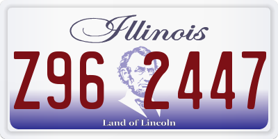 IL license plate Z962447