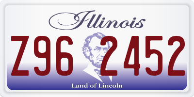 IL license plate Z962452