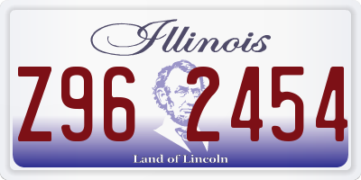 IL license plate Z962454