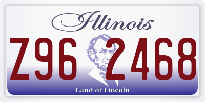 IL license plate Z962468
