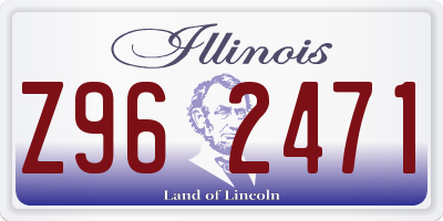 IL license plate Z962471