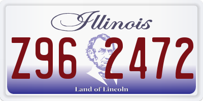 IL license plate Z962472