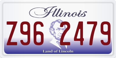 IL license plate Z962479