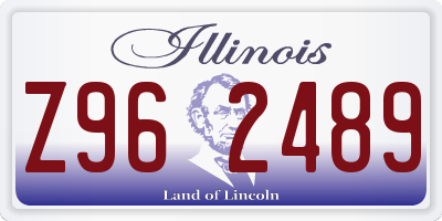 IL license plate Z962489
