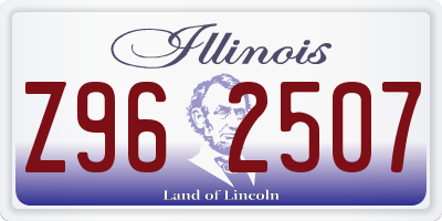 IL license plate Z962507