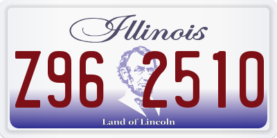 IL license plate Z962510