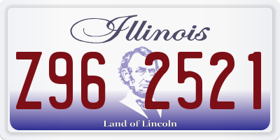 IL license plate Z962521