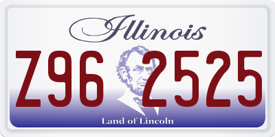 IL license plate Z962525