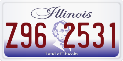 IL license plate Z962531