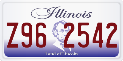 IL license plate Z962542