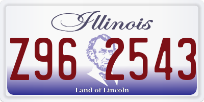 IL license plate Z962543