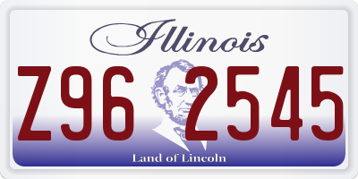 IL license plate Z962545